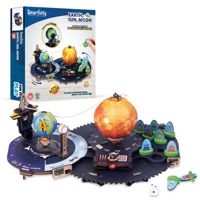 Smartivity: Earth-Sun-Moon Space - DIY STEM Wooden Model, Interactive 3D Toy, 8+