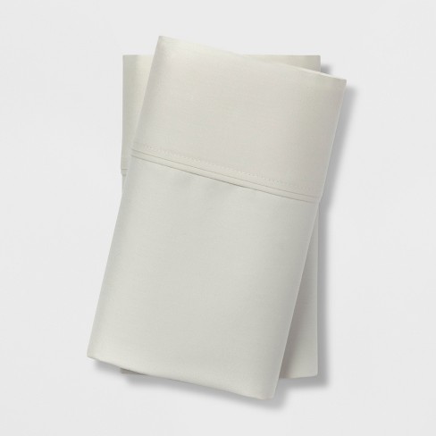 Standard 400 Thread Count Performance Pillowcase Set Sour Cream