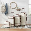 Polibi Vintage 4-Piece Expandable Hardshell Luggage Set with Cosmetic Case - 2 of 4
