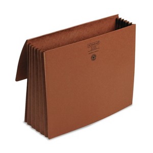 Smead 5 1/5 in Exp Wallet 11 3/4 x 9 1/2 Redrope 71073 - 1 of 2