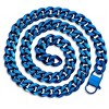 Crucible Men's 14mm Curb Chain Stainless Steel Necklace 28" - 2 of 4