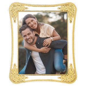 REGALWOVEN Shiny Craft Clear Glass Surface Photo Frame - 1 of 4
