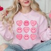 S.W.Smiley Sweethearts Chart Distressed - Women's Graphic Sweatshirt - 3 of 4