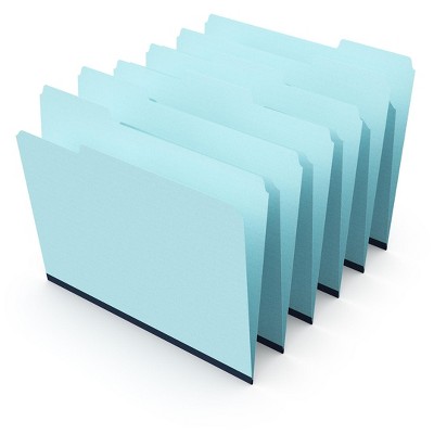 HITOUCH BUSINESS SERVICES File Folder 1/3 Cut Letter Size Light Blue 25/Box TR606798/606798