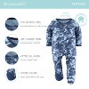 The Peanutshell Blue Camo Footed Baby Sleepers for Boys, 3-Pack, Newborn to 9 Months - 2 of 4