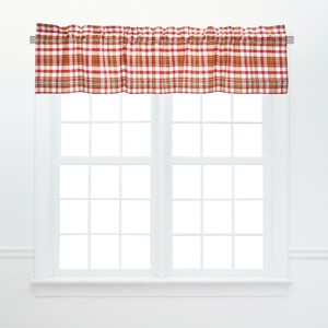 C&F Home Abingdon Plaid Red Valance Collection - 1 of 3