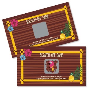 Big Dot of Happiness Tiki Luau - Tropical Hawaiian Summer Party Game Scratch Off Cards - 22 Count - 1 of 4