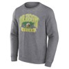 NCAA Oregon Ducks Men's Gray Crew Neck Fleece Sweatshirt - 2 of 3