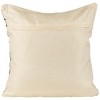Northlight 20" Cream and Black Twisted Textured Block Handloom Woven Outdoor Square Throw Pillow - 4 of 4