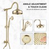 ONWITH Shower Head with Handheld Shower System with 8" Rainfall Shower Head, Dual Shower Combo - 4 of 4