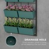 Okak Wall Planter 3-Tier with 6 Pots Self Draining, Easy Mount Indoor Outdoor Hanging Garden for Vegetables, Flowers, Herbs - 3 of 4