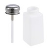 Unique Bargains HDPE Alcohol Cleanser Polish Remover Press Pumping Dispensers White 3 Pcs - 3 of 4