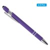 Unique Bargains Metal Black Ink Medium Point Touch Screens Ballpoint Pen Style 1 6 Pcs - 3 of 4