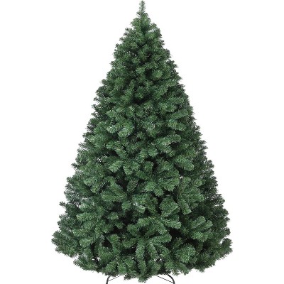 9Ft Premium Unlit Christmas Tree - Hinged Design, Dense Realistic Foliage, Easy Assembly for Holiday Decor