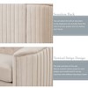 41.5" Velvet Accent Chair with Removable Cushion - Modern Single Sofa for Living Room, Bedroom & Small Spaces, Durable Wood Frame & Soft Fabric - 4 of 4