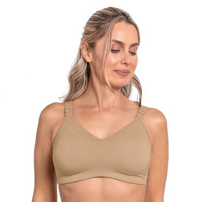 LeSensuel Coverage Wireless Bra Unlined Stretch Cotton High Womens Bras -