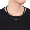 EVERLY JEWELRY |Men's 8.5-9mm Cultured Freshwater Black Pearl 11.5-12mm Tahitian Baroque Black Pearl Necklace Sterling Silver Clasp - 20 in. - 3 of 4