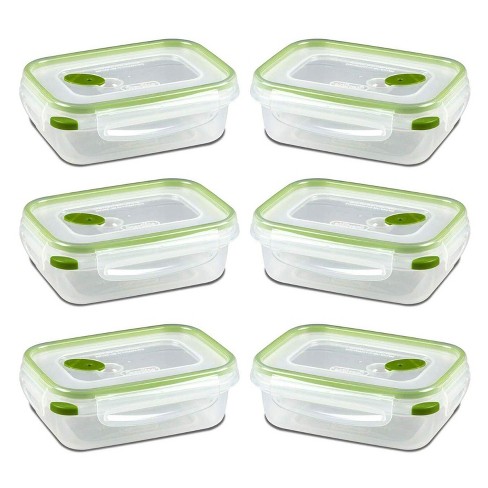 Sterilite Ultra Seal 8.10 Quart Capacity Clear Plastic Food Storage Bowl  Container with 4 Point Latching Lids and Easily Stackable Design, 2 Pack