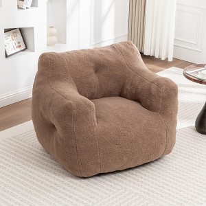 KWPZQEB Bean Bag Chair for Adults, Armrests Bean Bag Sofa with Padded Foam Filling, Plush Lazy Sofa for Living Room, Bedroom - 1 of 4