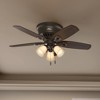 42" Builder Low Profile Ceiling Fan: WhisperWind Motor, 3-Speed, LED, Bronze - Hunter Fan - 4 of 4