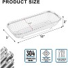 LunaLulinlk Utensil Drying Rack, 2 Pack Stainless Steel Utensils Holder Silverware Basket, Compact Dish Drainer for Kitchen Counter - 3 of 4