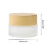Unique Bargains Elegant Frosted Cream Glass Bottle for Bathroom 1 Pc - 4 of 4