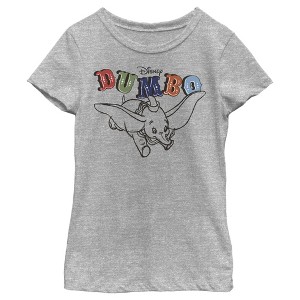 Girl's Dumbo Soaring T-Shirt - 1 of 4