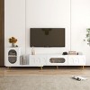Extendable TV Stand Entertainment Center with Storage Cabinets,Wooden Media Console for 89" TVs for Living Room-Baofuwish - 2 of 4