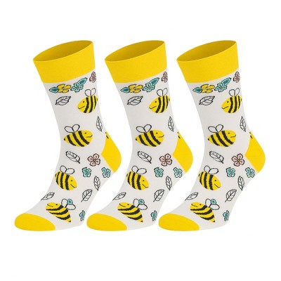 Funny Food Socks for Men and Women 3 Pairs Colorful Novelty Crew Socks Cotton Unisex Fit