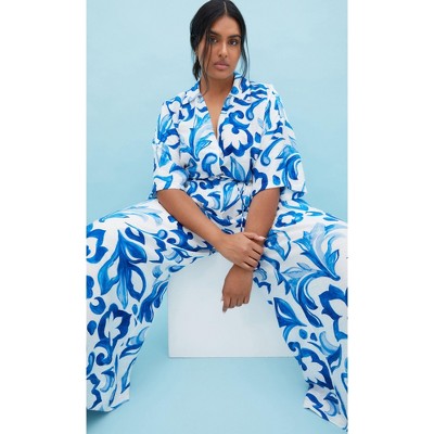 Women's Plus Size Tie Print Shirt - print | CITY CHIC