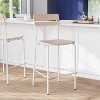 Flash Furniture Cyprus Commercial Grade Solid Wood Bar Stool with Metal Frame and Antique Finish - 2 of 4