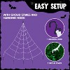 Joyfy Halloween Spider Web with Giant Spider Set,Realistic Hairy Spiders,400 sq ft Spider Web,Outdoor Decorations and Yard Party Decor Supplies - 3 of 4