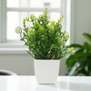 Unique Bargains Artificial Plants Sea Horse Grass Plant Plastic Green 2.64"x2.64"x8.66" 1 Pc - 2 of 4