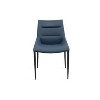 HomeStock 28 in.  Brown Faux Leather Dining Chair Set of 1 for a designed  Stylish modern lifestyle seating - 4 of 4
