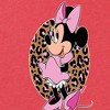 Women's - Disney - Minnie Mouse Leopard Print Silhouette Short Sleeve Graphic T-Shirt - 2 of 4