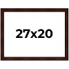 PosterPalooza | Distressed Brown Picture Frame - UV Acrylic, Backing Board, Hanging Hardware Included - 2 of 4