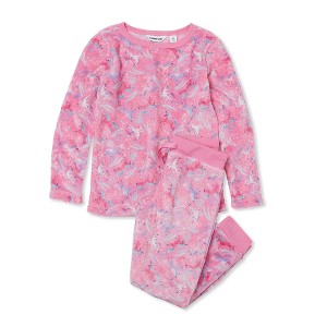 Lands' End Kids Long Sleeve Plush Fleece Pajama Set - 1 of 3