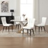 Bekrvio High-Back Faux Leather Dining Chairs Set of 4/6 - Modern Sturdy, Upholstered with Deep Sponge Seat, Metal Legs for Kitchen/Dining/Living Room - 3 of 4