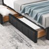 Sapphtopaz Daybed Bed Frame with Tufted Upholstered Sofa Bed with Armrests and Wood Slats Support Beds for Apartment, Bedroom - 4 of 4