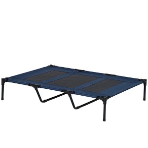 Gulches 48" x 36" Elevated Dog Bed - Portable Pet Cot with Carry Bag, Breathable Mesh & Metal Frame for Indoor/Outdoor Use in Tan - 1 of 4