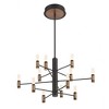 Eurofase Lighting Albany 12 - Light Chandelier in  Black/Brass - 3 of 3