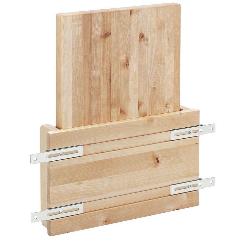 Rev-A-Shelf Kitchen Cabinet Wood Door Mount Rack with Polymer Cutting Board for Standard Cabinets or Larger Opening, 6 of 8