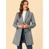 INSPIRE CHIC Women's Notched Lapel Single Breasted Outwear Fall coat - 2 of 4