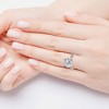 Pompeii3 Certified 3Ct Diamond & Baguette Accent Diamond Ring 14k Gold or Pt Lab Created - 4 of 4
