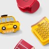 Teacher Apple Bus Pencil Mini Claw Hair Clip Set 4pc - Yellow - 3 of 3