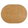 VYNXARIA Extendable Dining Table with a 16-inch Middle Leaf, 42-58in Oval Dining Table for 6(Natural Wood Wash) - 4 of 4