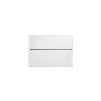 LUX 5 1/2" x 8 1/8" 60lbs. Square Flap Envelopes W/Peel & Press White 4885-WPP-50