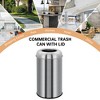 13 Gallon/50 L Open Top Trash Can, Commercial Grade Stainless Steel Garbage Can with Removable Inner Bucket, Large Industrial Waste Container - 4 of 4