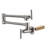 DOMETOUR Freestanding Bathtub Faucet Tub Floor Mount Bathroom Faucets Brass Single Handle with Hand Shower High Flow Rate Max 6 GPM - 2 of 4