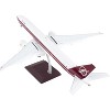 Boeing 777-300ER Commercial Aircraft with Flaps Down White with Dark Red Stripes 1/200 Diecast Model Airplane by GeminiJets - 3 of 4
